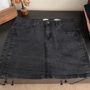 Cotton-On, 10, mini-stretch black jean skirt